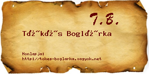 Tőkés Boglárka névjegykártya