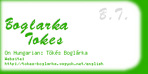 boglarka tokes business card